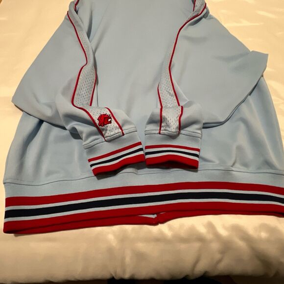 Vintage 90s Clench Track Jacket Mens XL Y2K Baggy Hip Hop B. Boy Classic Series - Picture 13 of 14